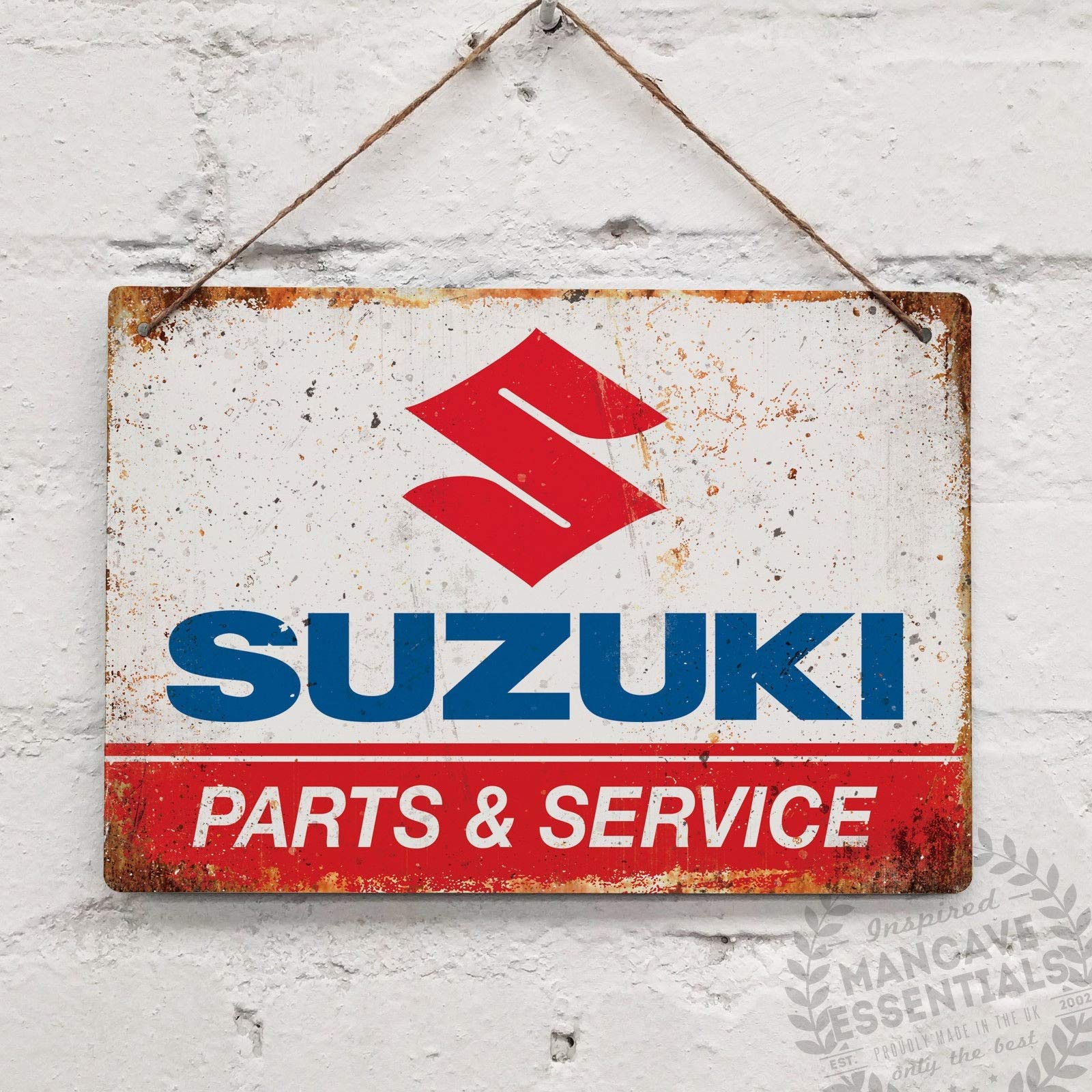 Amazon | スズキ Parts and Service ヴィンテージ ブリキ看板 メタル