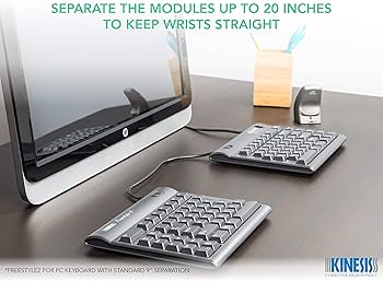 Amazon.com: Kinesis Freestyle2 Ergonomic Keyboard for PC (20