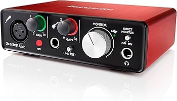 Amazon.co.jp: Focusrite Scarlett Solo G2 2in 2out 24bit 192kHz USB