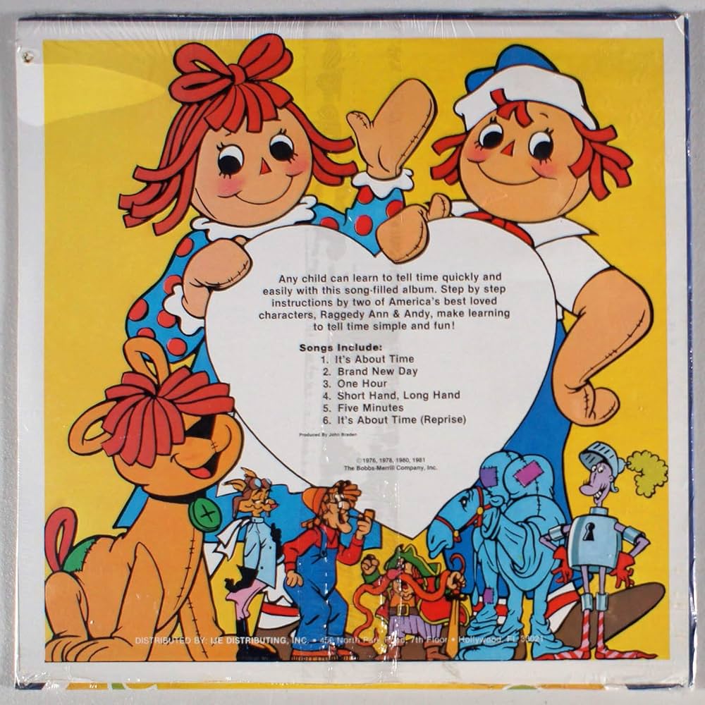 Amazon.com: Raggedy Ann & Andy: Telling Time Is Fun (1981) [LP