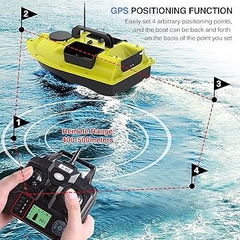 Amazon.co.jp: 魚群探知機ベイトボート500mワイヤレスGPSフィッシング