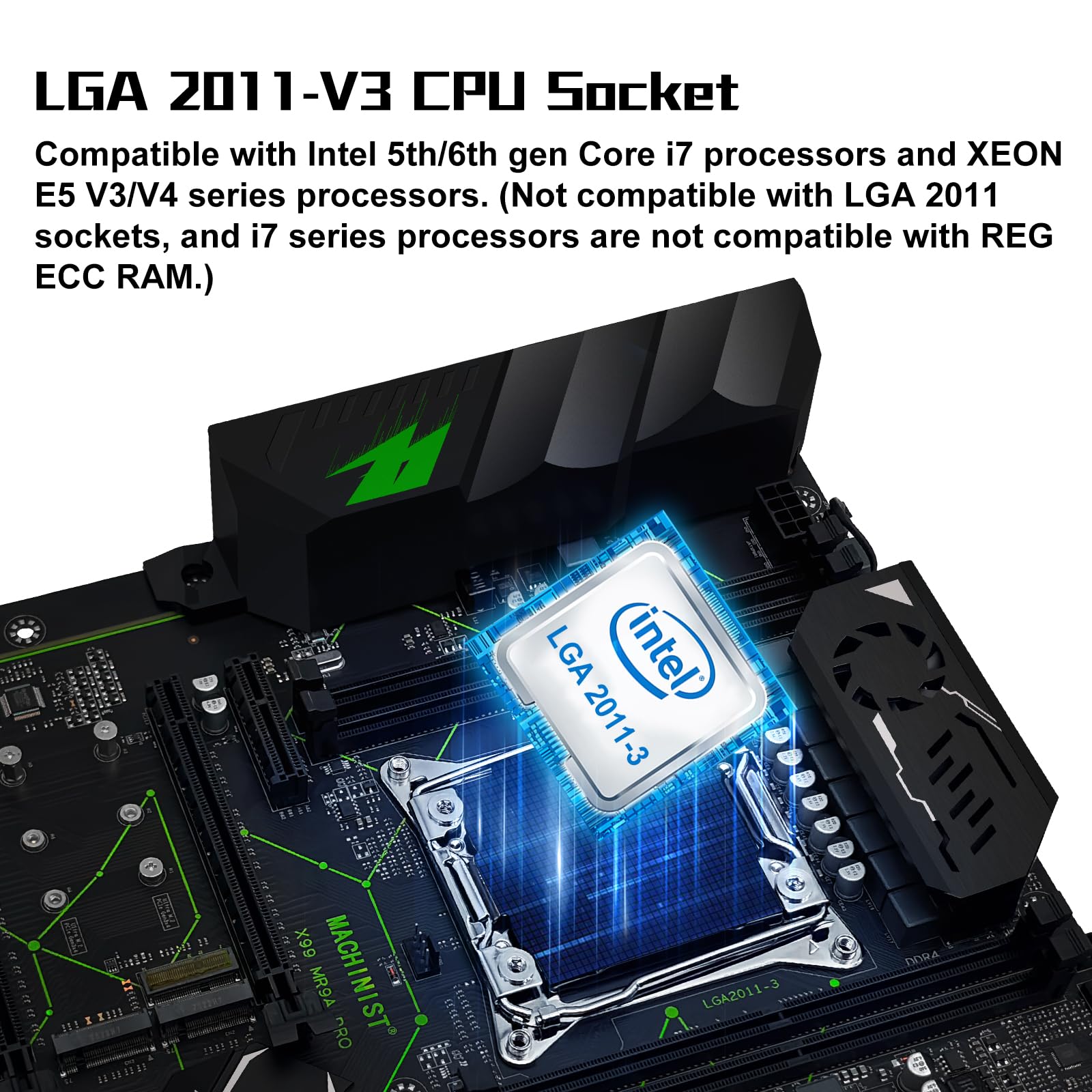 MACHINIST LGA 2011-V3 ATX Motherboard, X99 Gaming Motherboard with