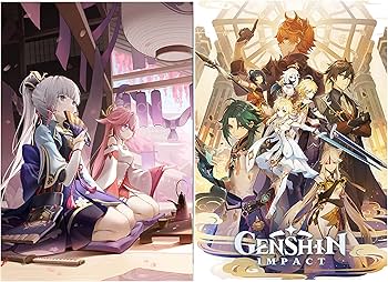 Amazon.co.jp: 原神ポスター 8ピース 日本アニメ 原神ポスター