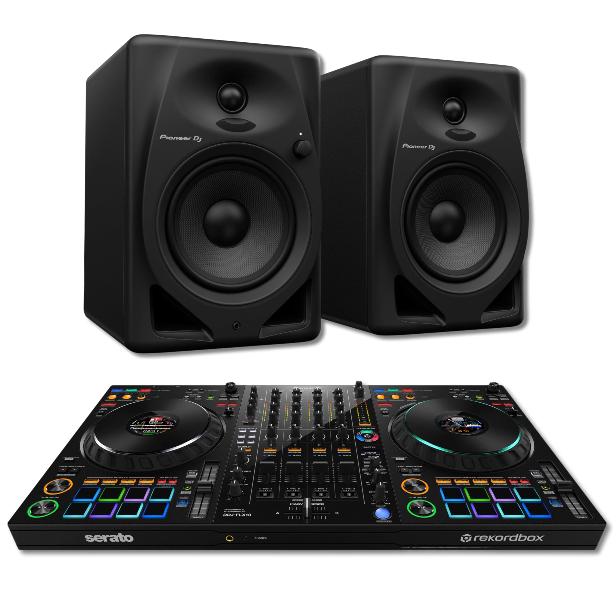 Amazon.com: Pioneer DDJ-FLX10 4-Deck DJ Controller with DM-50D 5
