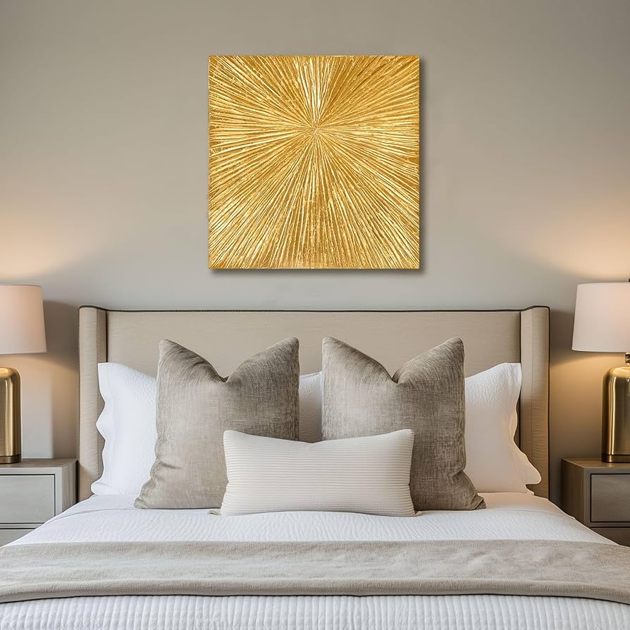 Amazon.com: MADISON PARK SIGNATURE Sunburst Wall Art - Modern