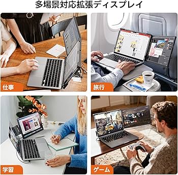 Amazon.co.jp: デュアルモニター Omiodo 14.1インチ 1200P FHD