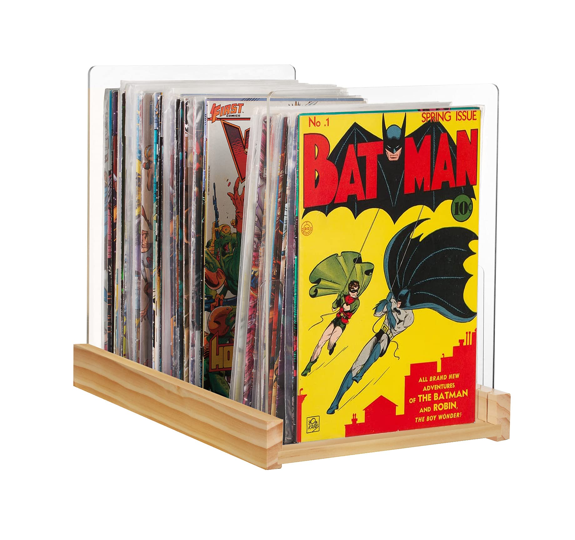 Amazon.com: Komiq Patented Comic Book Storage Holder – Wooden