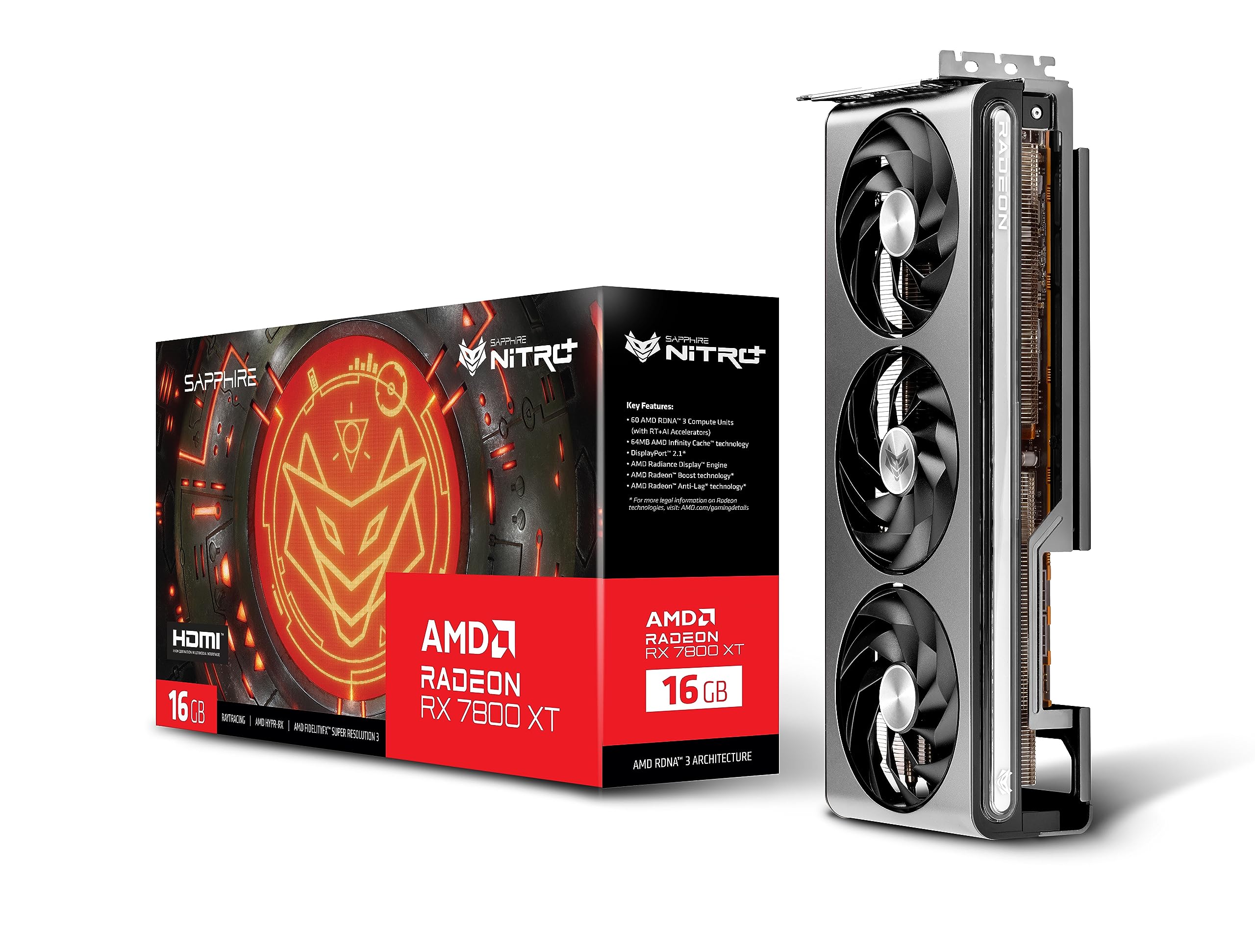 Amazon | Sapphire 11330-01-20G Nitro+ AMD Radeon RX 7800 XT