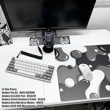 Amazon.co.jp: KRAKEN KEYBOARDS XL ガラスマウスパッド - DRIP