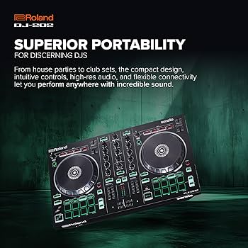 Amazon.com: Roland DJ-202 Compact DJ Controller | 2-Channel, 4
