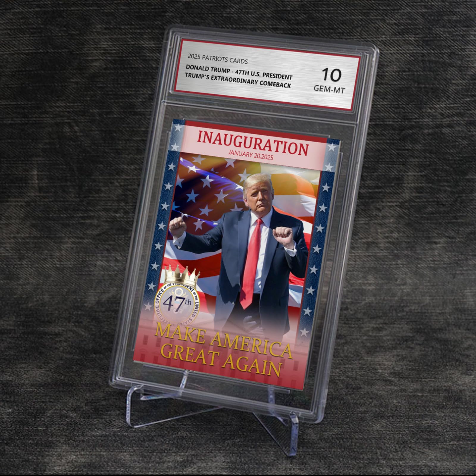 Amazon.com: Trump Trading Card - 47th US President Donald Trump
