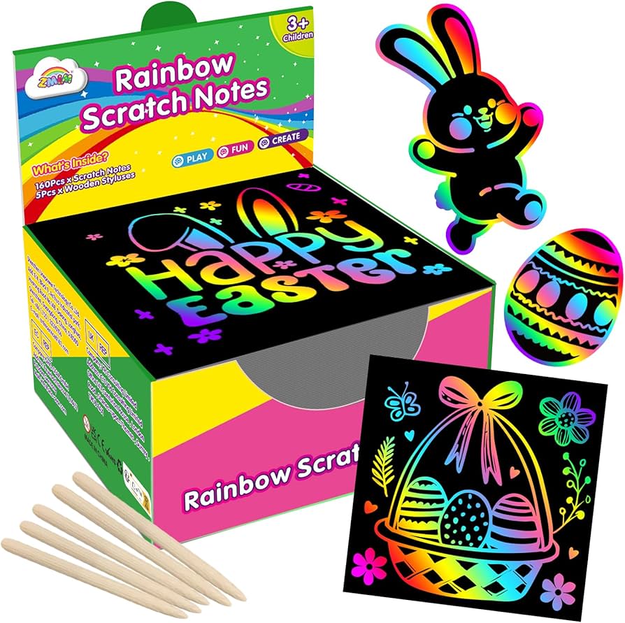Amazon.com: ZMLM Easter Basket Stuffers for Kids，165 Rainbow