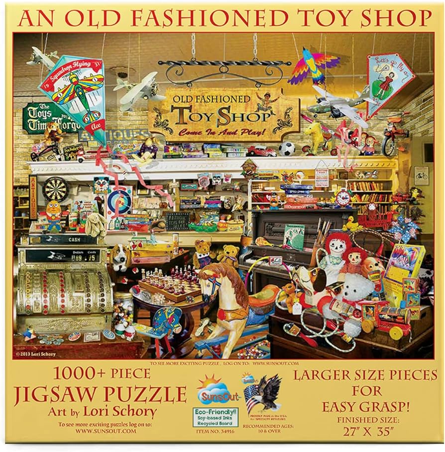 Amazon.co.jp: Old Fashioned Toyshop XL Jigsaw Puzzle, 1000 Piece
