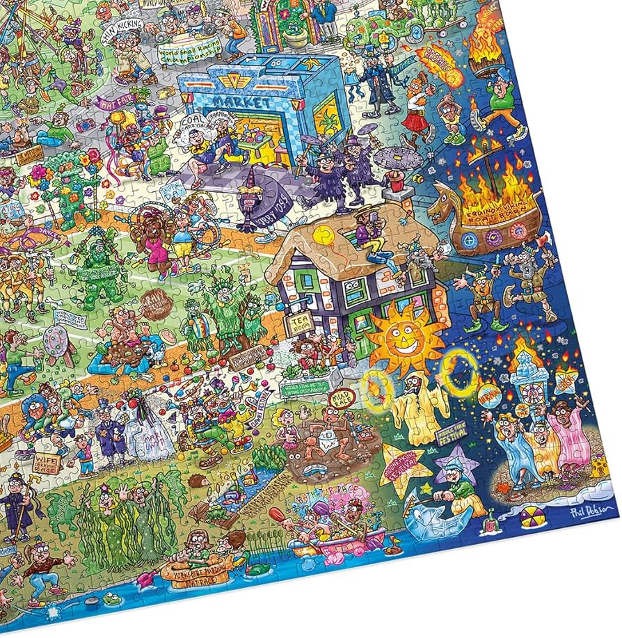 Amazon.com: Gibsons Jokesaws: Barmy Britain 1000 Piece Jigsaw