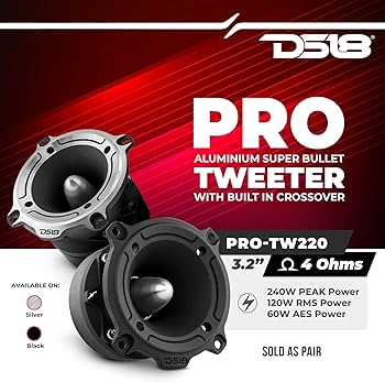 Amazon.com: DS18 PRO-TW220 Aluminum Super Bullet Tweeter 1