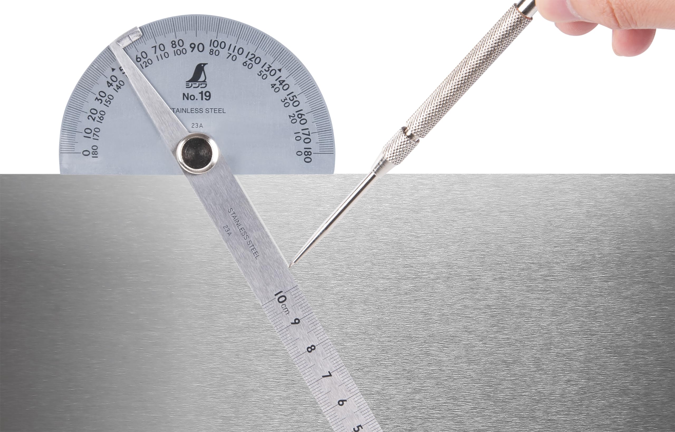 Amazon | シンワ測定(Shinwa Sokutei) シルバープロトラクター No.19