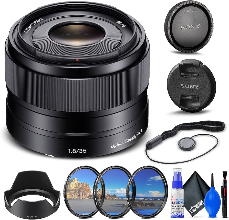 Amazon.com: Sony E 35mm f/1.8 OSS Lens (SEL35F18) + Filter Kit +
