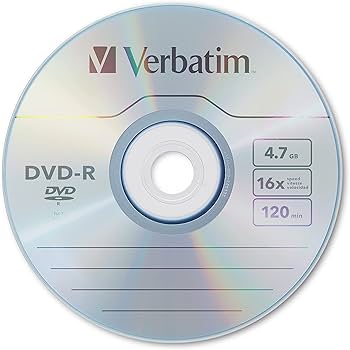 Amazon.com: Verbatim DVD-R Blank Discs AZO Dye 4.7GB 16X