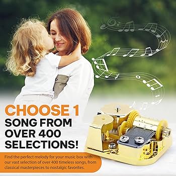 Amazon.com: MusicBoxAttic - 18-Note Mechanical Movement Music Box