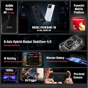 Amazon.com: ASUS ROG Phone 9 Unlocked Android Phone, US Version