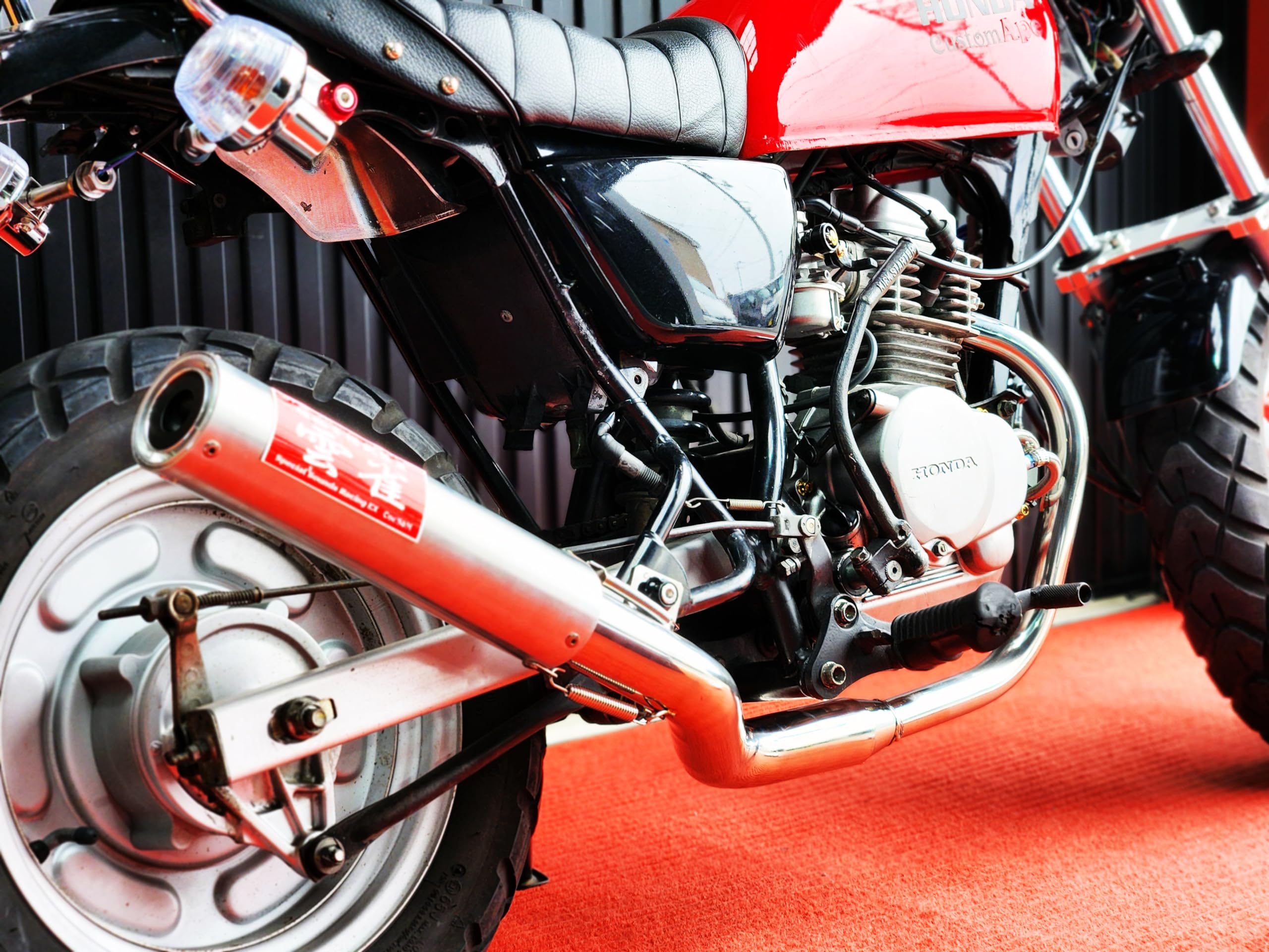 Amazon | W2-36AL APE50 エイプ50 専用 マフラー 手曲げ ワンズ管SP