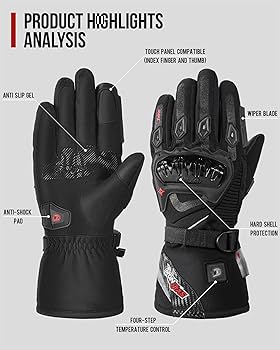 Amazon.co.jp: IRON JIA'S バイク用 電熱グローブ 冬 シガーソケット