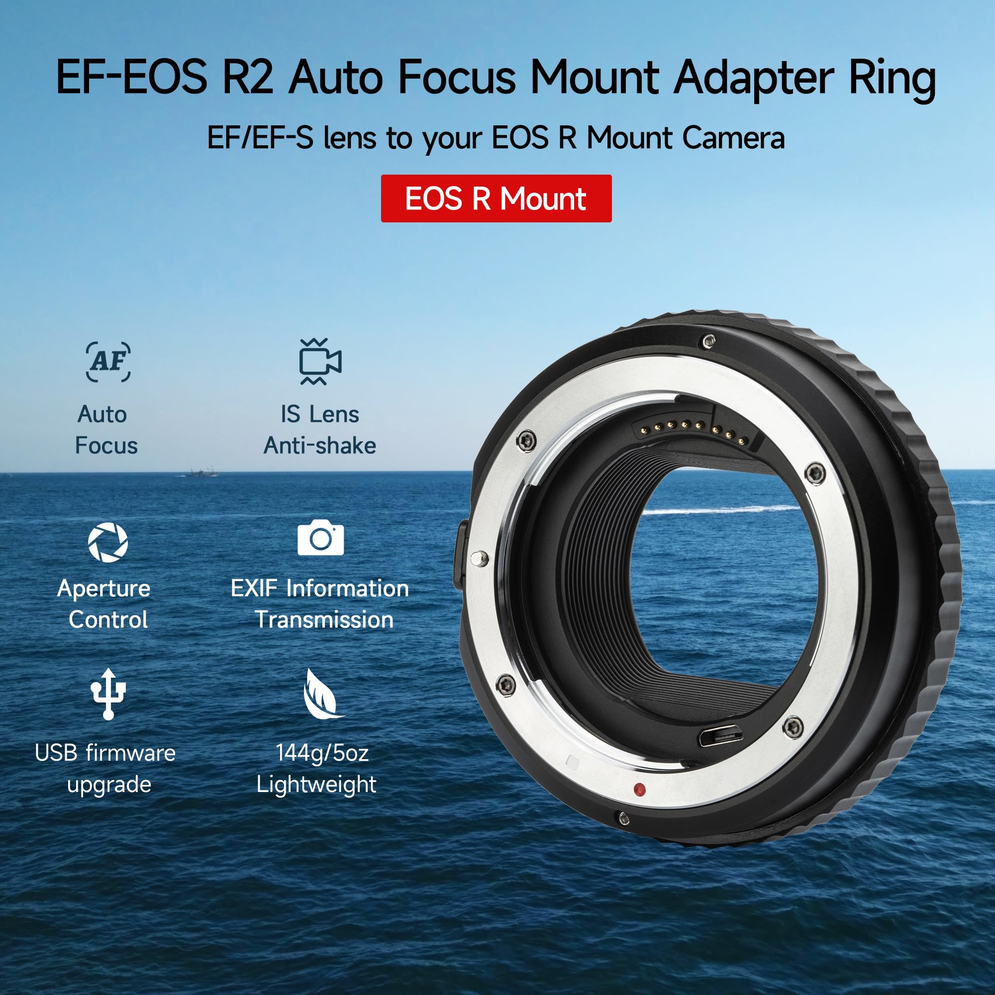 Amazon | EF-EOS R2レンズアダプター オートフォーカス カメラ