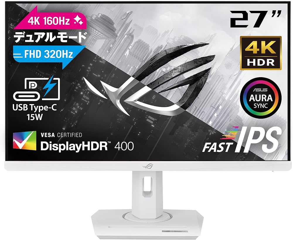 Amazon.co.jp: ASUS 4K ゲーミングモニター ROG Strix XG27UCG-W