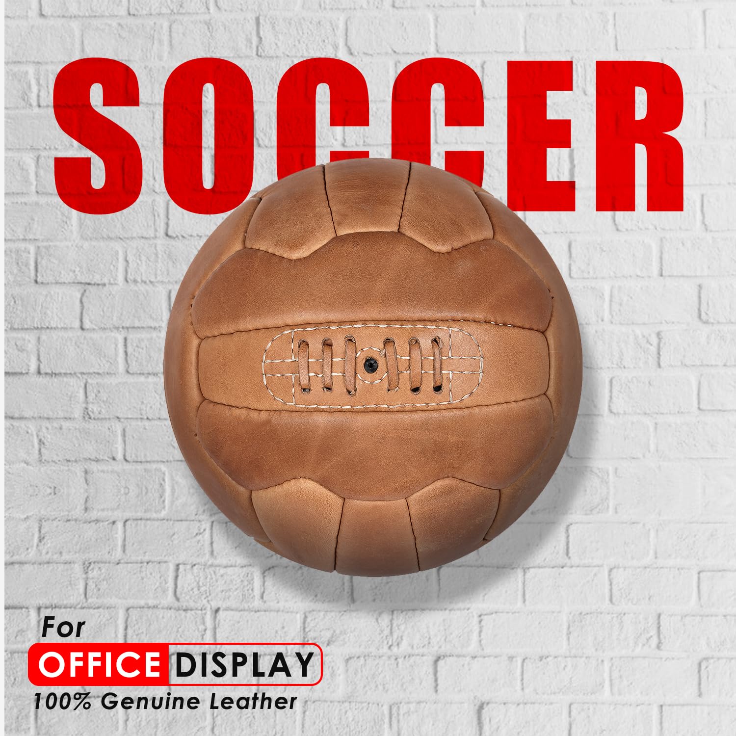 Amazon | FNine ヴィンテージサッカーボール アンティークレザー