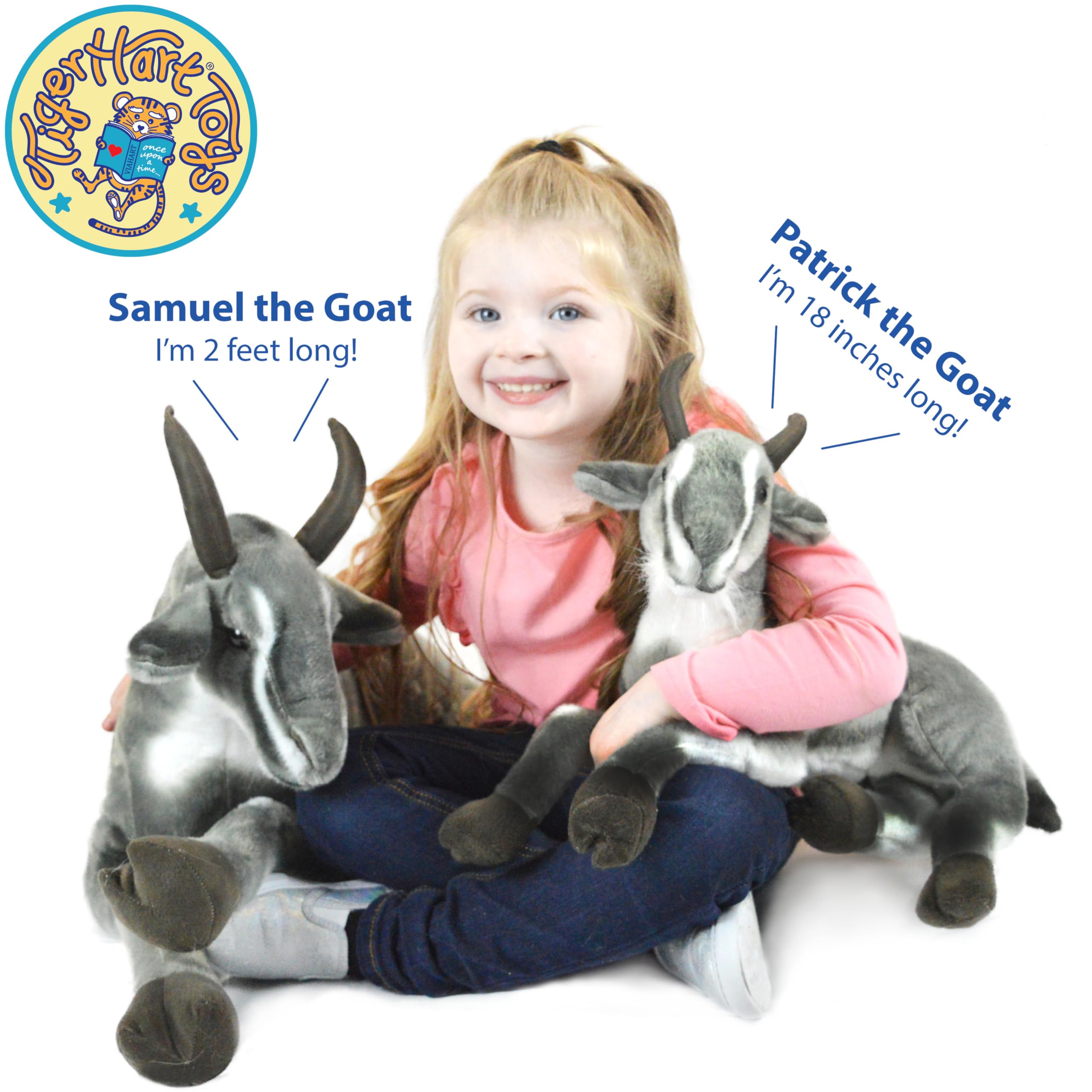 Amazon.com: TigerHart Samuel The Pygmy Goat - 27 Inch Stuffed