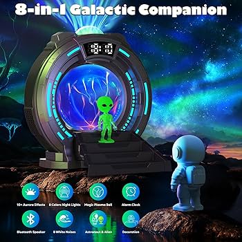 8-in-1 Sci-Fi Gateway Galaxy Projector Nebula Night Light for Kids