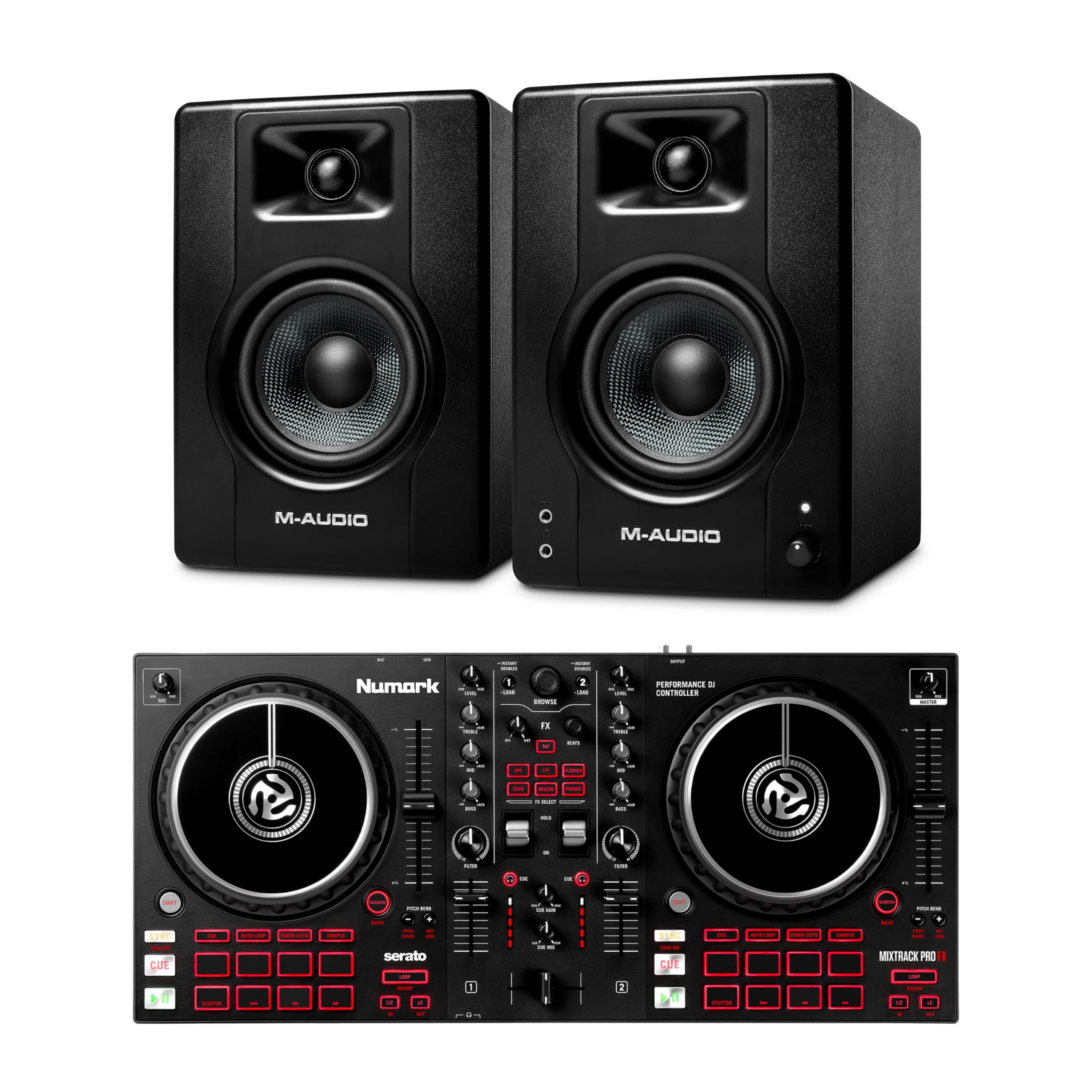 Amazon.com: Numark Mixtrack Pro FX DJ Controller and M-AUDIO BX4