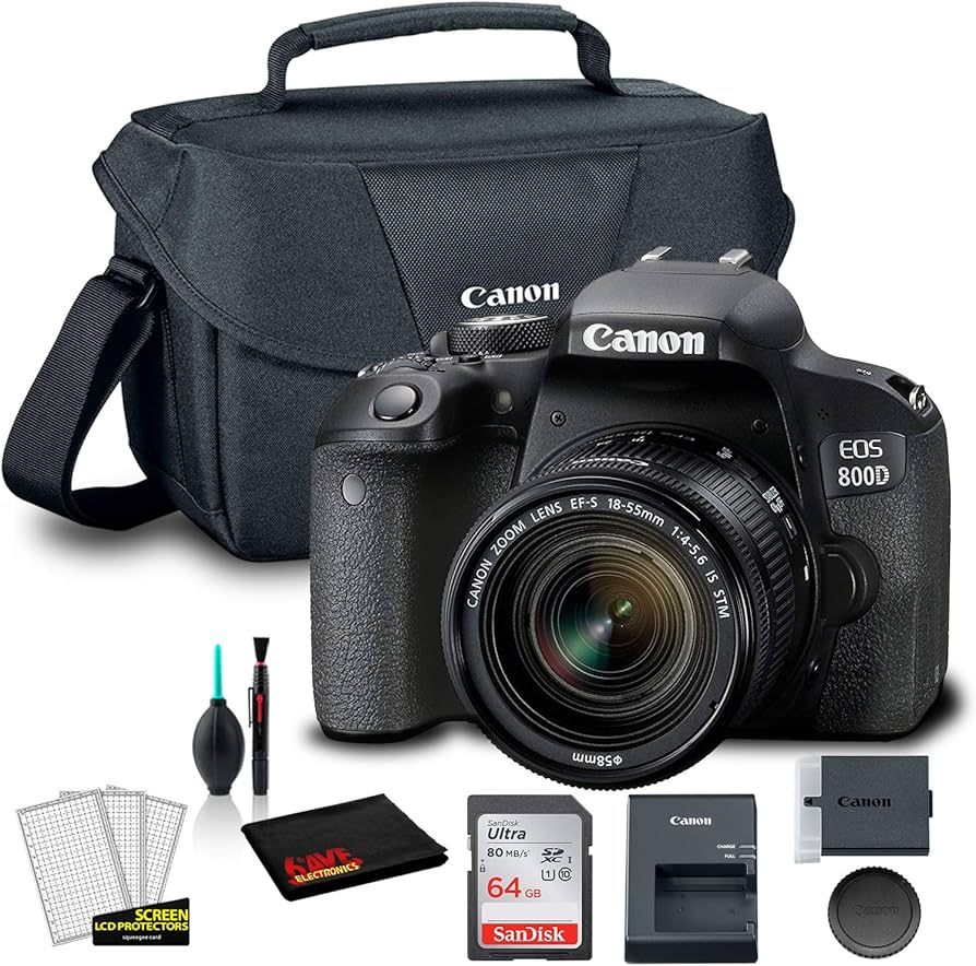Amazon.com : Canon EOS 800D DSLR Camera with 18-55mm Lens