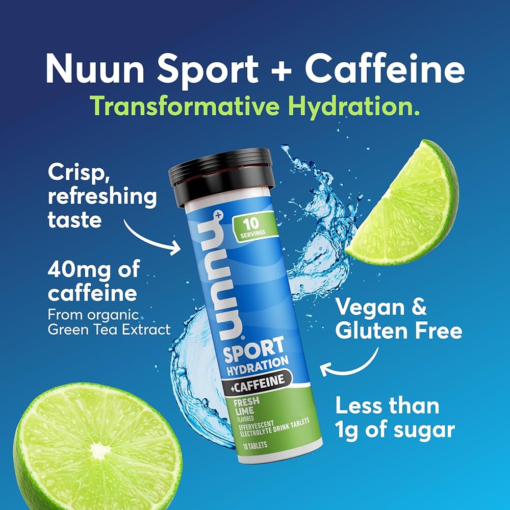 Amazon.com: Nuun, Electrolyte Drink Tabs Energy Fresh Lime, 8