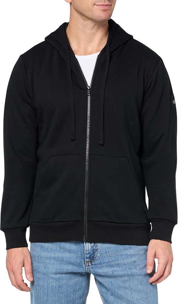 Alo Yoga Men's Everyday Full Zip Hoodie, Black, XX-Large at Amazon