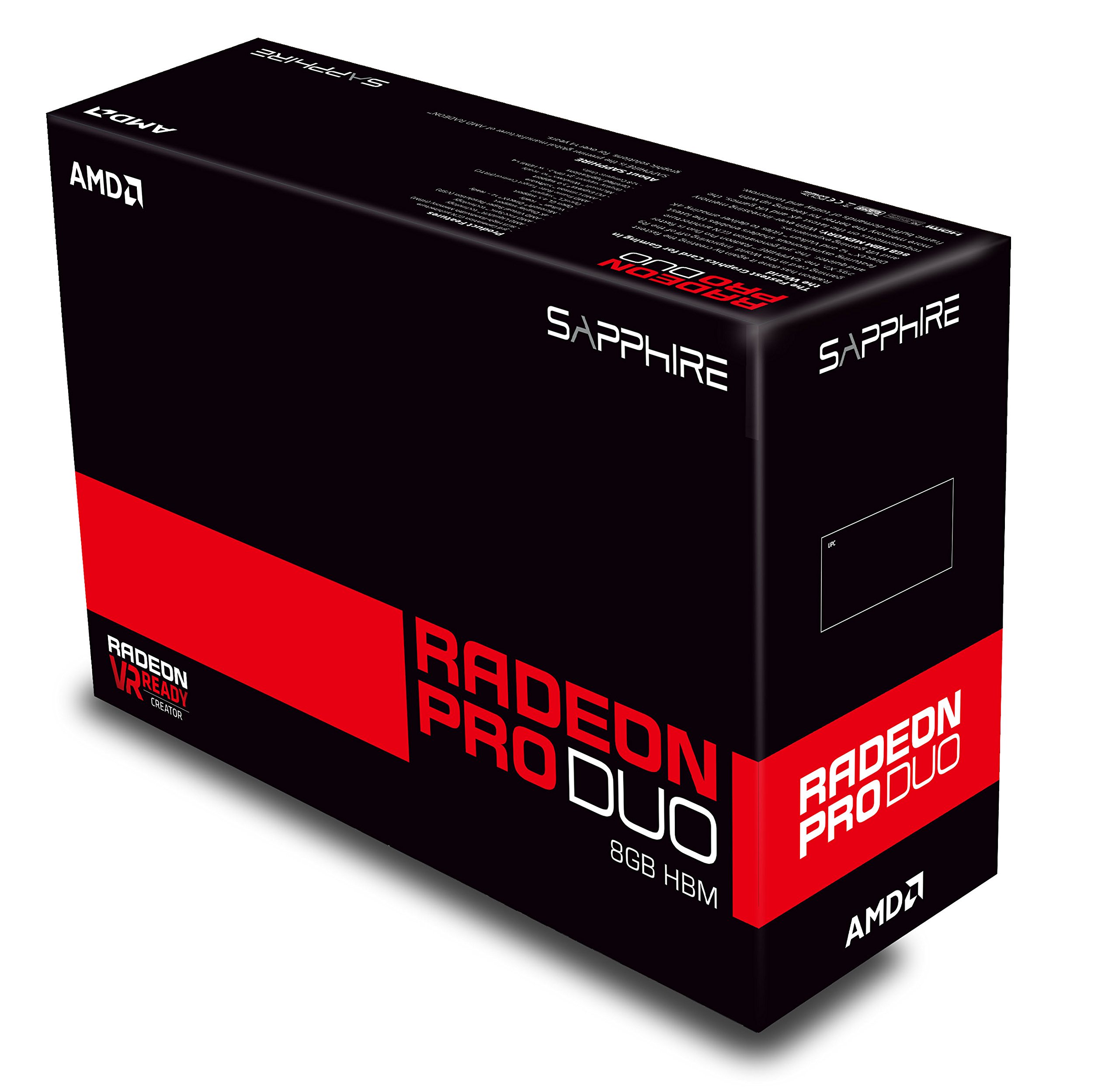 Sapphire Radeon PRO DUO 8GB HBM HDMI/TRIPLE DP PCI-Express