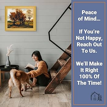 Amazon.co.jp: ヴィンセント・ヴァン・ゴッホ作ロストキャビン秋の風景