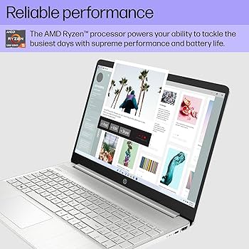 Amazon.com: HP 15 inch Laptop, HD Display, AMD Ryzen 5 5500U, 8 GB