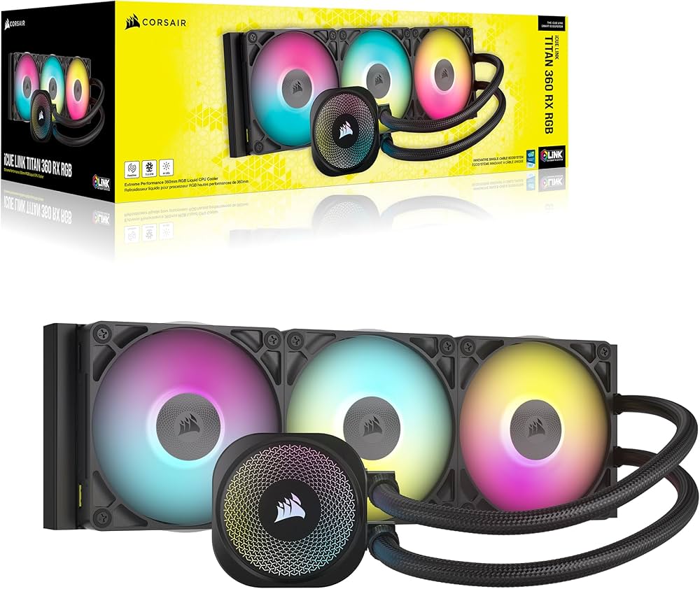 Amazon.com: CORSAIR iCUE Link Titan 360 RX RGB Liquid CPU Cooler