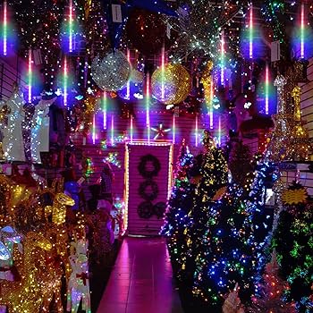 Amazon.co.jp: 【2025最新】Mozalida ソーラー流星群ライト 30cm 8