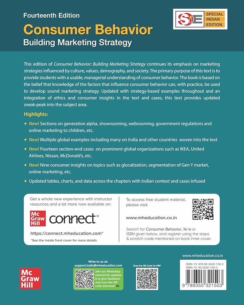 Consumer Behavior : Building Marketing Strategy | 14th Edition