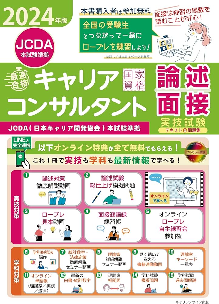 2024年版「最速合格」国家資格キャリアコンサルタント実技試験(論述