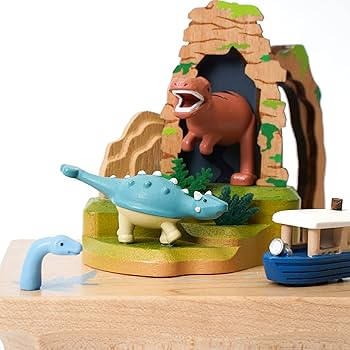 Amazon.co.jp: WOODERFUL LIFE 木製円形&円形オルゴール | 恐竜