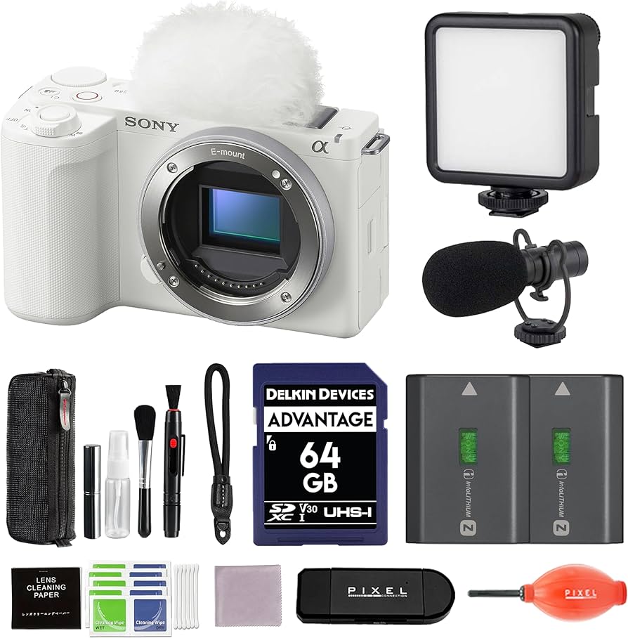 Amazon.com : Sony ZV-E10 II Mirrorless Camera White Bundle with