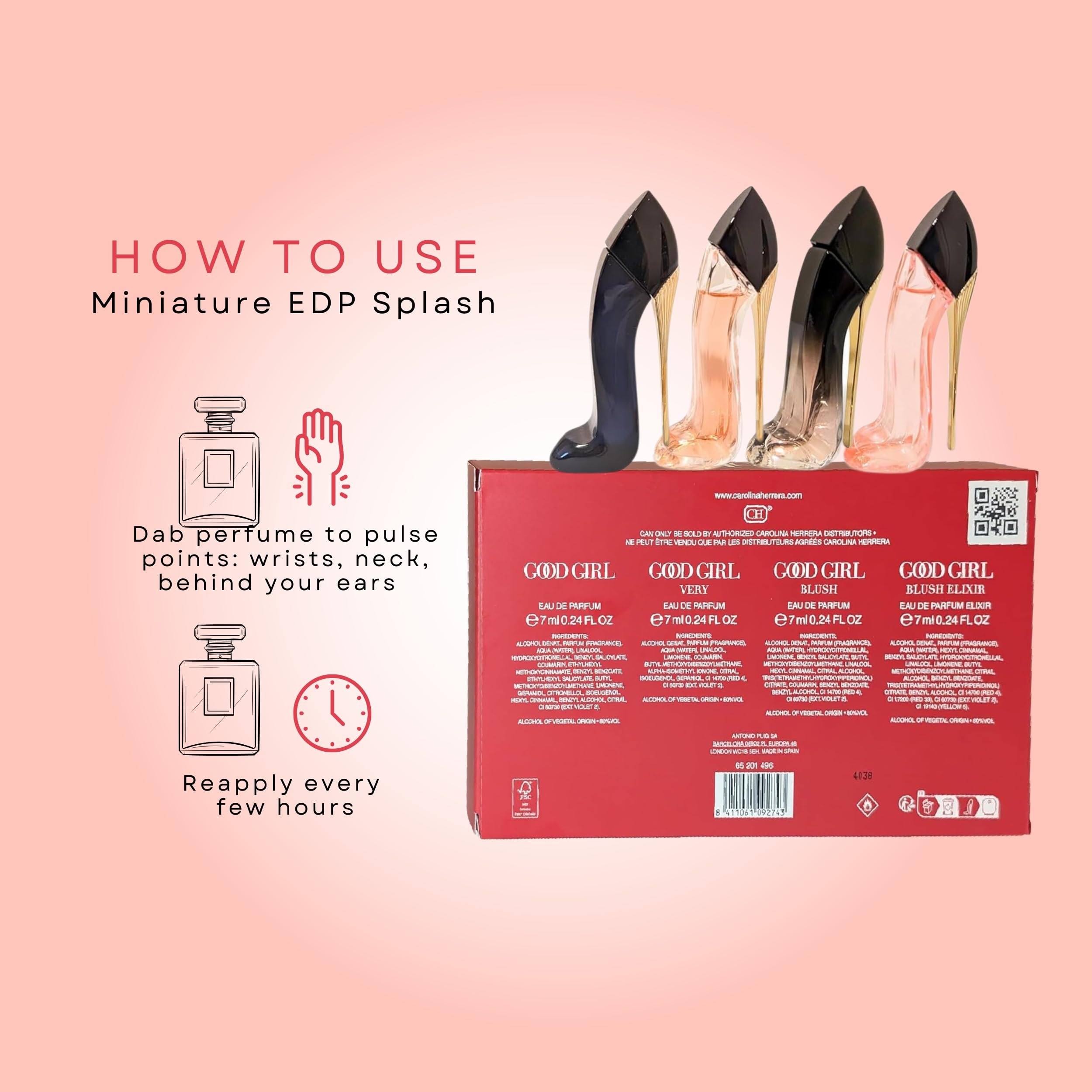 Amazon.com : Carolina Herrera Good Girl Perfume for Women 4 Pc