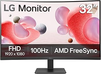 Amazon.com: LG 32MR50C-B Curved Monitor 32-Inch FHD 100Hz AMD