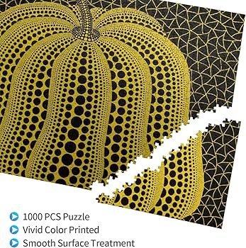 Amazon.co.jp: 1000ピース ジグソーパズル 草間彌生 木製パズル 子供