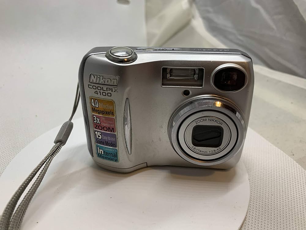 外装美品/動作確認済】Nikon CoolPix E4100 オレンジ SD付 外装美品