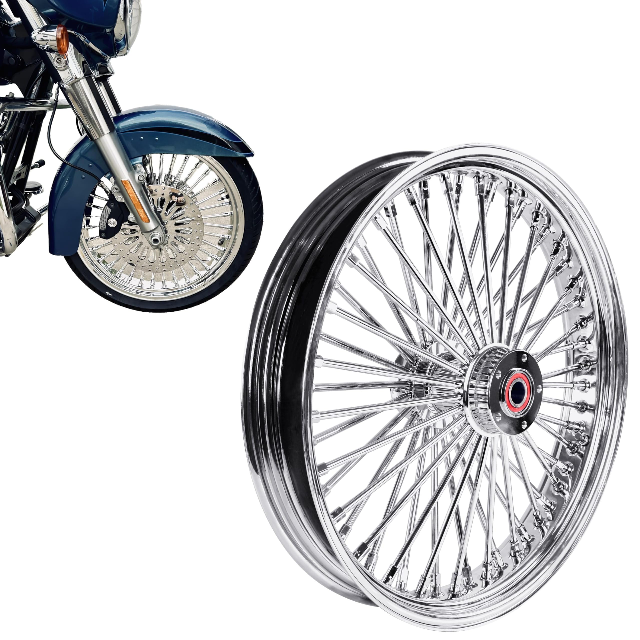 Amazon.co.jp: FatFlex 21 x 3.5インチ ステンレススチールスポーク