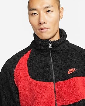 Amazon | [ナイキ] メンズ フルジップ リバーシブル ボア ジャケット